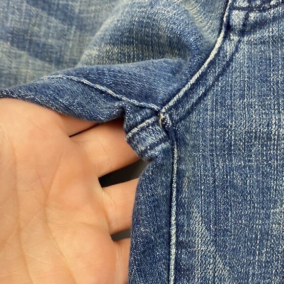 ANTHROPOLOGIE Pilcro and the Letterpress Jeans Patchwork Pilcro Premium Hyphen - Picture 14 of 15